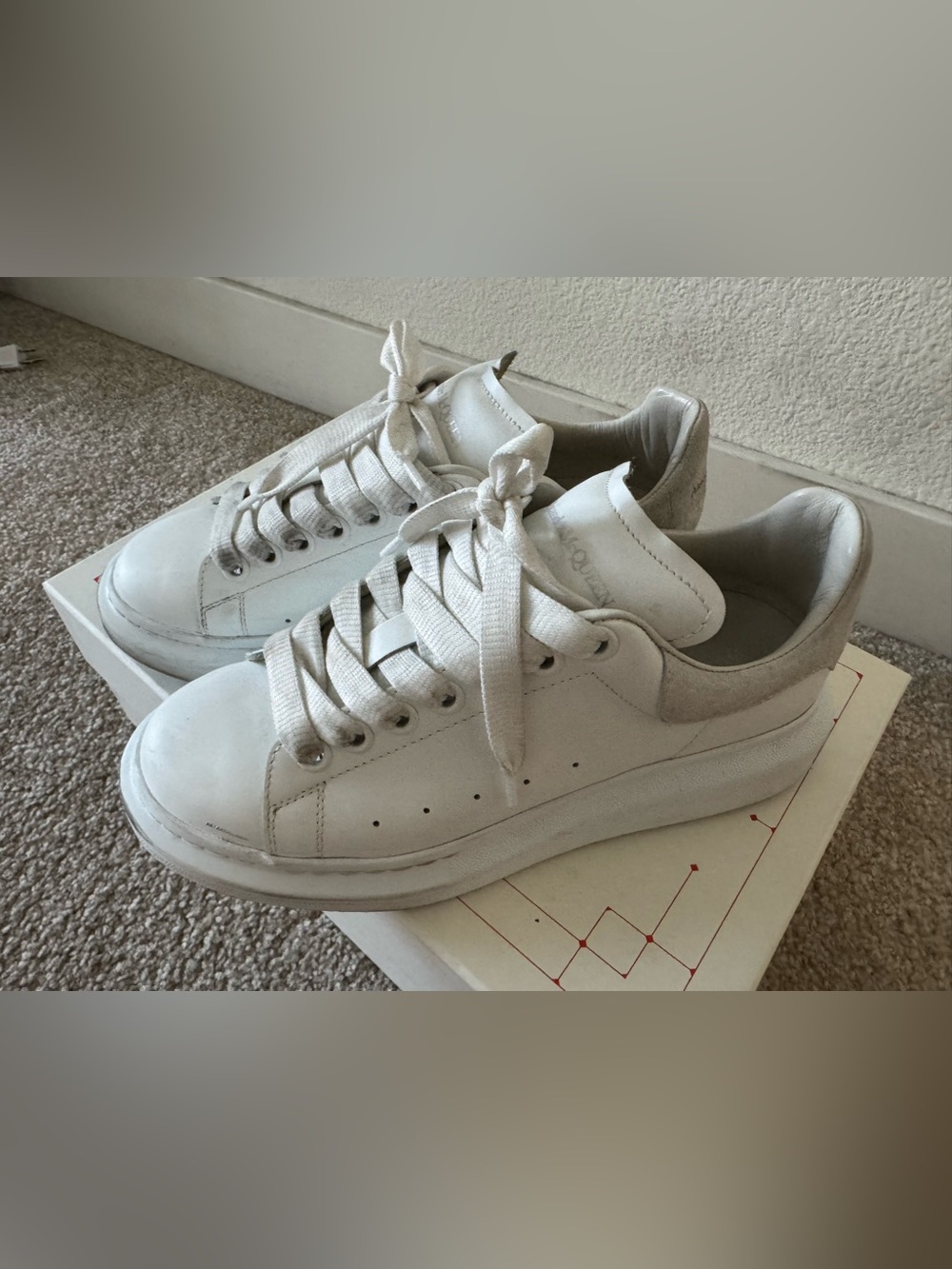 Alexander McQueen white offwhite sneaker shoes